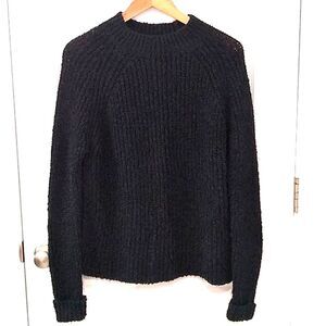 Forever 21 Emerald Green Mockneck Knit Sweater Size L